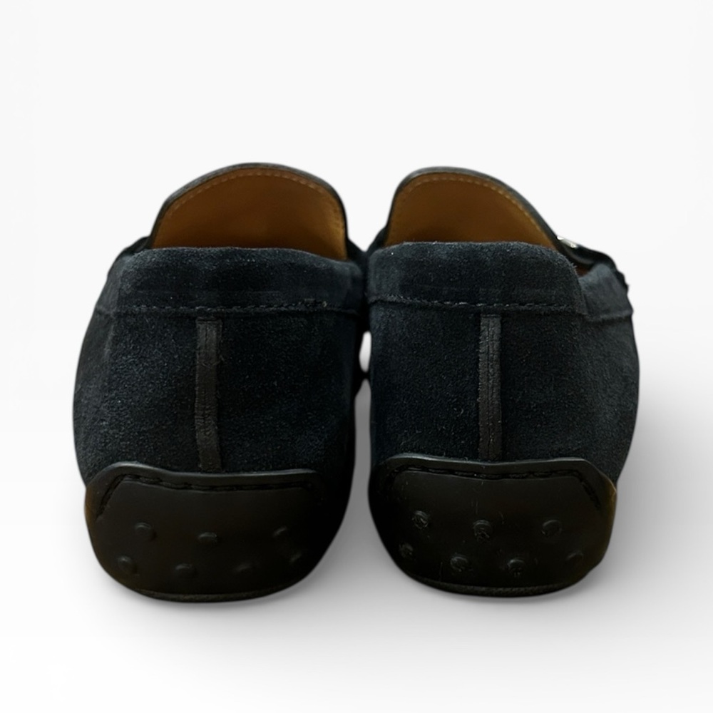 Diane B. Tid Bit Italian Black Suede Loafers Size 37 1/2 US Size 7.5 - Picture 5 of 14